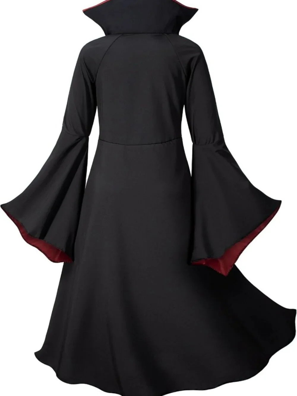 Vampire Costume Set for Girls - Halloween Dress Up with Fangs, Wand & Choker